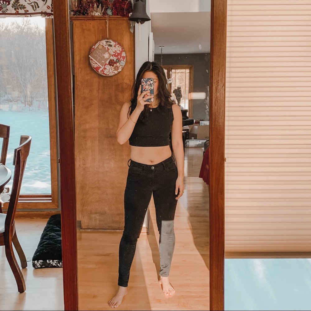 American Eagle mid-rise stretch skinny jeans 4 reg